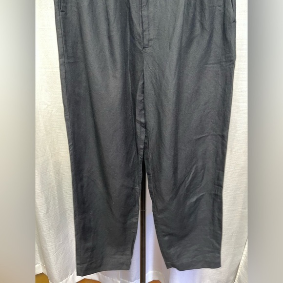 Madewell Linen-Blend Track Trousers in Black | size Medium - Picture 3 of 11